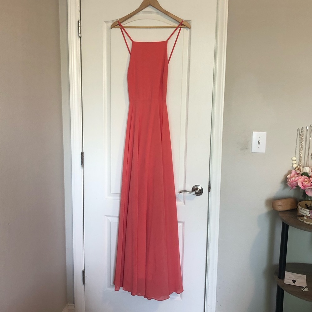 Lulu’s Coral Formal Dress